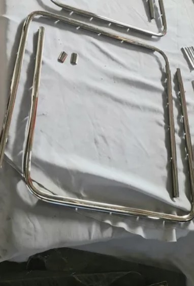 Par De Frisos Borracha Parabrisa E Vigia Do Corcel Original